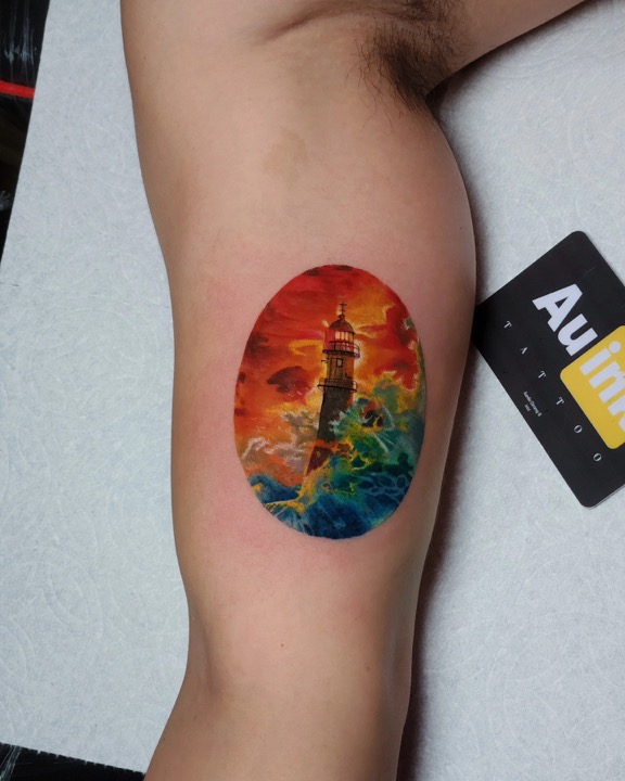 Tattoo work · 2024, color & illustrative tattoo by Aurelio Dinorog III in Panglao, Bohol