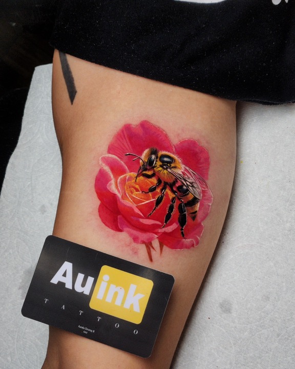 Tattoo work · 2024, color & illustrative tattoo by Aurelio Dinorog III in Panglao, Bohol
