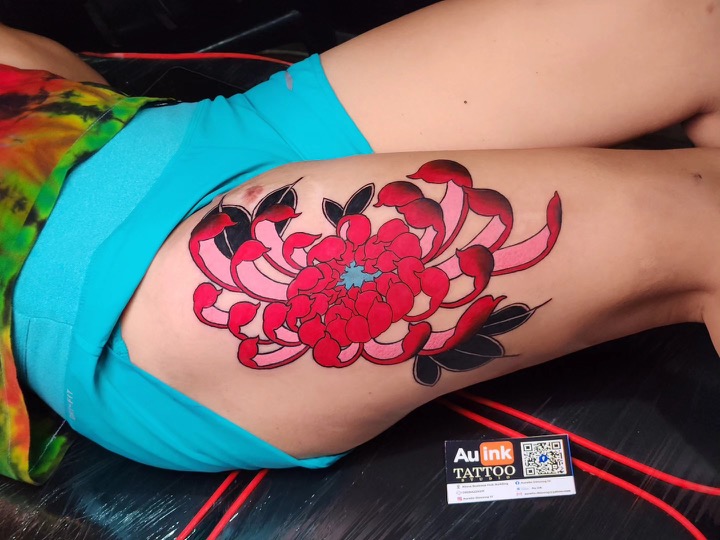 Tattoo work · 2023, color & illustrative tattoo by Aurelio Dinorog III in Panglao, Bohol
