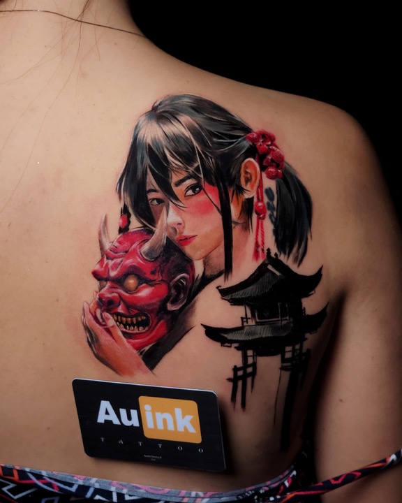 Tattoo work · 2023, color & illustrative tattoo by Aurelio Dinorog III in Panglao, Bohol