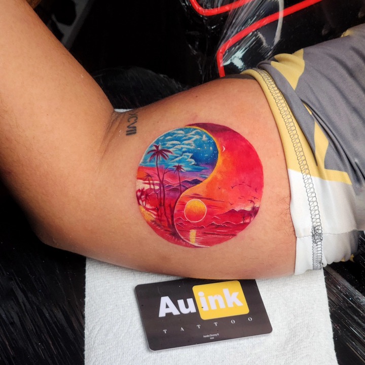 Tattoo work · 2024, color & illustrative tattoo by Aurelio Dinorog III in Panglao, Bohol