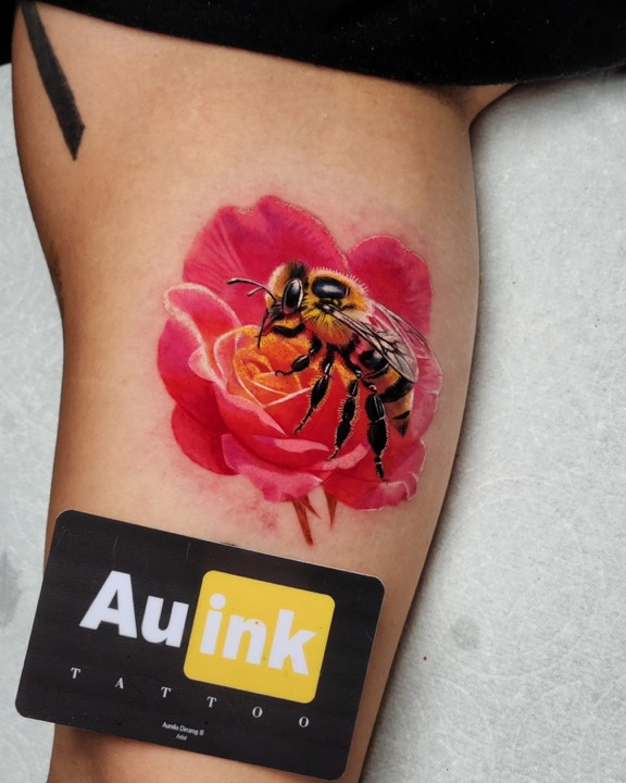 Tattoo work · 2024, color & illustrative tattoo by Aurelio Dinorog III in Panglao, Bohol