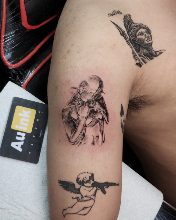 Tattoo work · 2025, portraits & characters tattoo by Aurelio Dinorog III in Panglao, Bohol