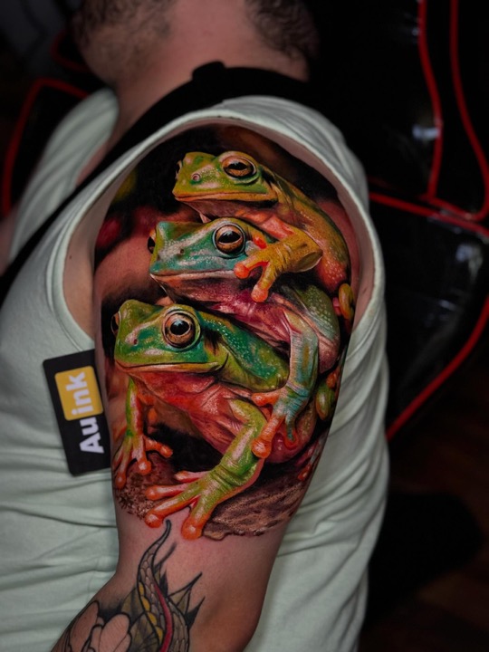 Tattoo work · 2025, color & illustrative tattoo by Aurelio Dinorog III in Panglao, Bohol