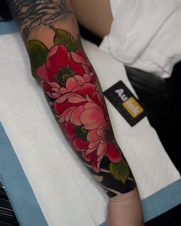 Tattoo work · 2025, color & illustrative tattoo by Aurelio Dinorog III in Panglao, Bohol