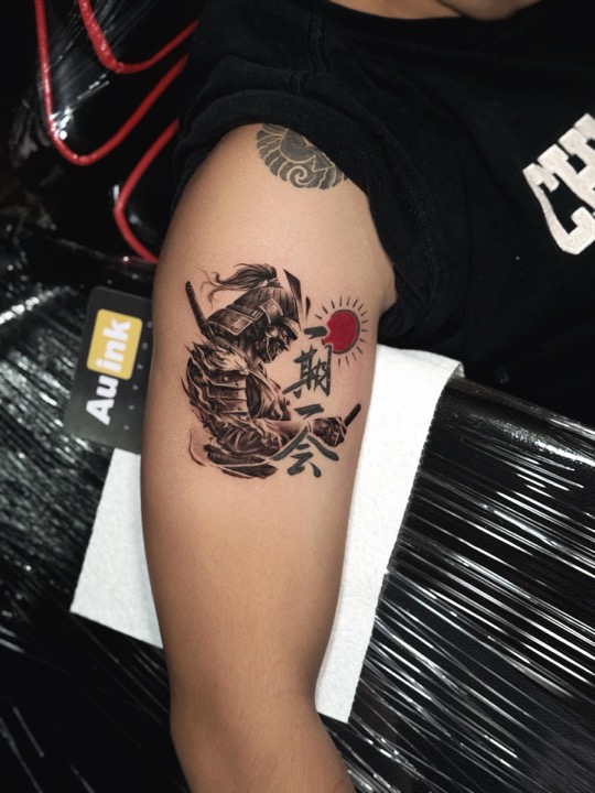 Tattoo work, large & blackwork tattoo by Aurelio Dinorog III in Panglao, Bohol