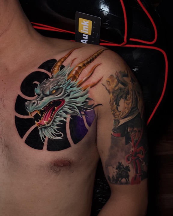 Tattoo work · 2025, color & illustrative tattoo by Aurelio Dinorog III in Panglao, Bohol