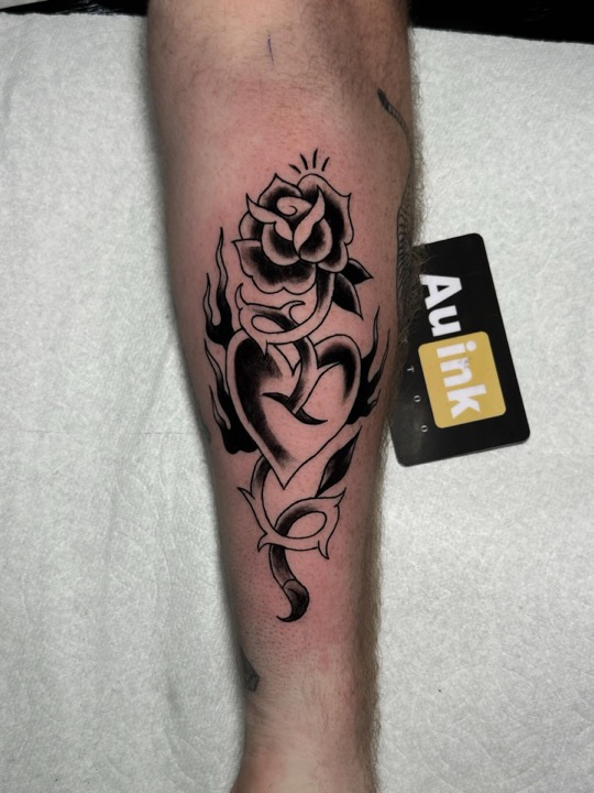 Tattoo work, large & blackwork tattoo by Aurelio Dinorog III in Panglao, Bohol