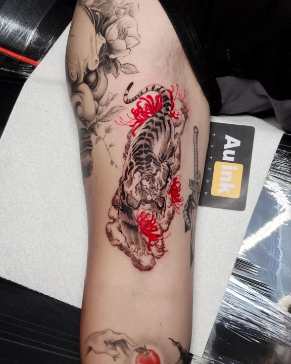 Tattoo work · 2025, large & blackwork tattoo by Aurelio Dinorog III in Panglao, Bohol