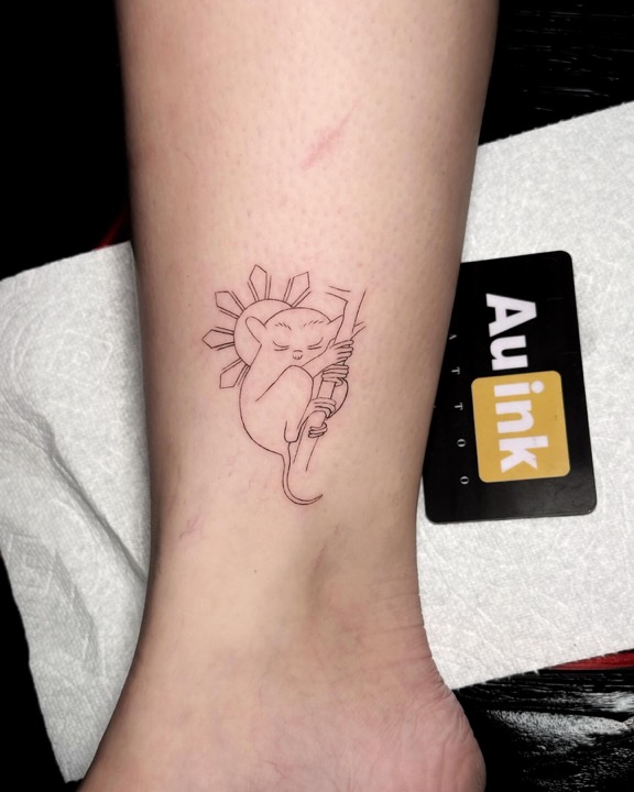 Tattoo work, island inspired tattoo by Aurelio Dinorog III in Panglao, Bohol