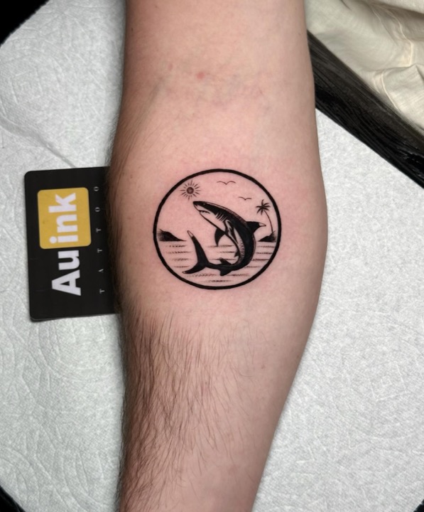 Tattoo work, island inspired tattoo by Aurelio Dinorog III in Panglao, Bohol
