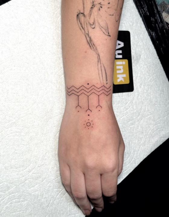 Tattoo work, island inspired tattoo by Aurelio Dinorog III in Panglao, Bohol