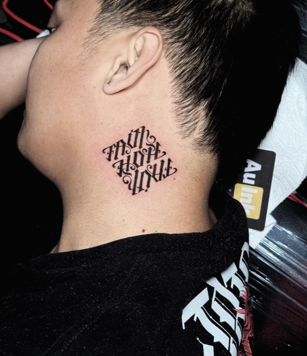 Tattoo work, island inspired tattoo by Aurelio Dinorog III in Panglao, Bohol