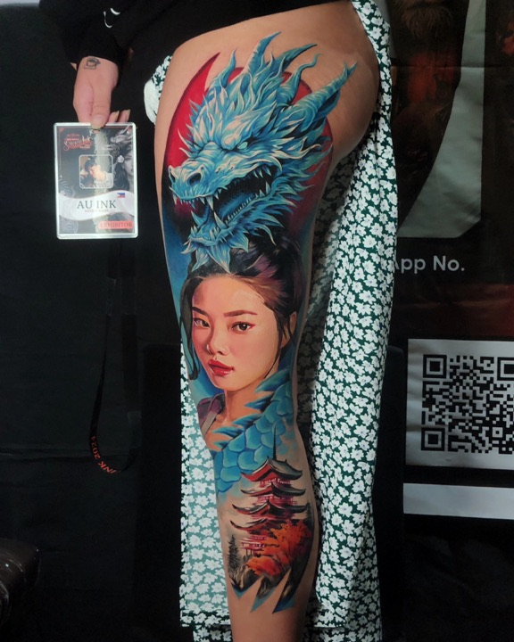 Large works collection, large & blackwork tattoo by Aurelio Dinorog III in Panglao, Bohol