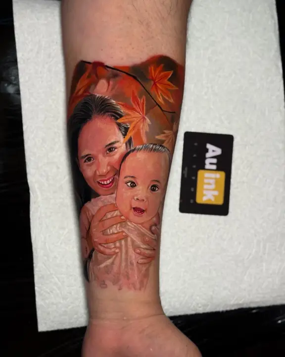 Mother & son, portraits & characters tattoo by Aurelio Dinorog III in Panglao, Bohol